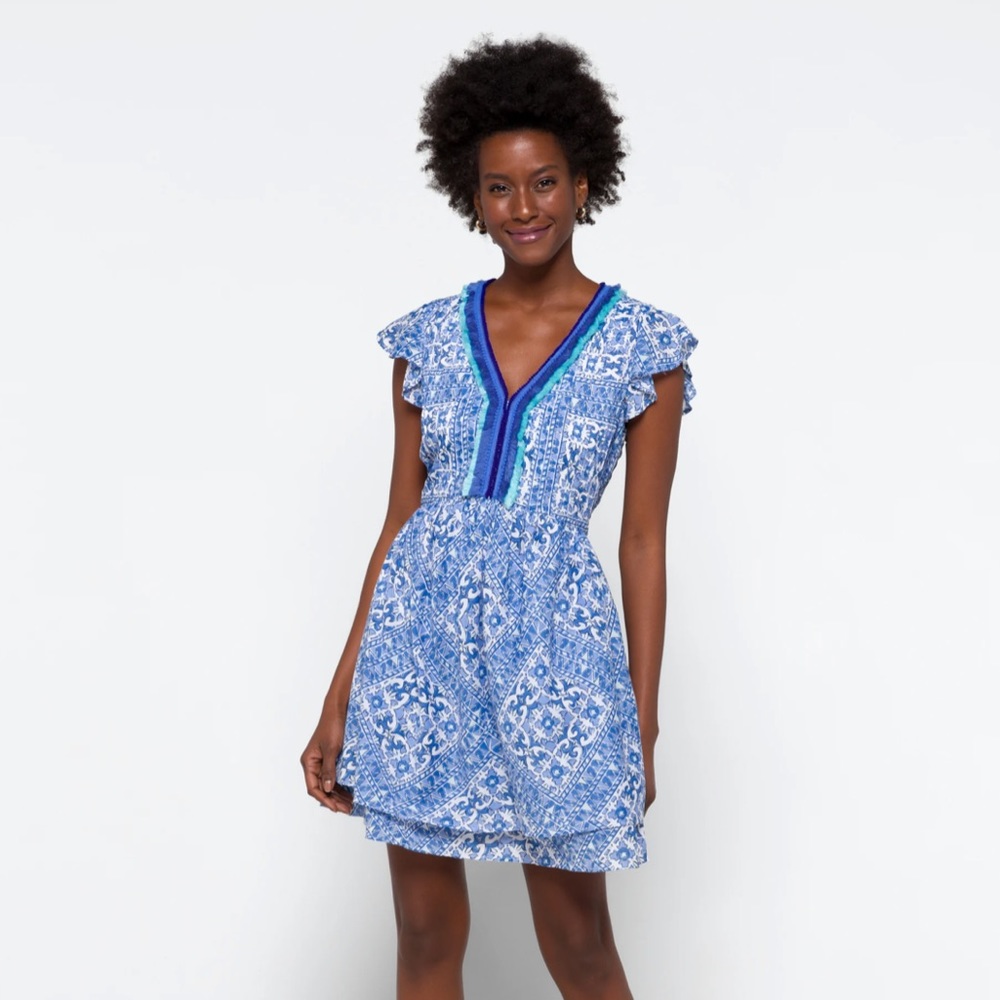 Scarf print dress